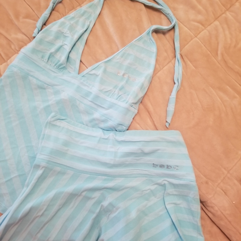 Bebe halter and skirt